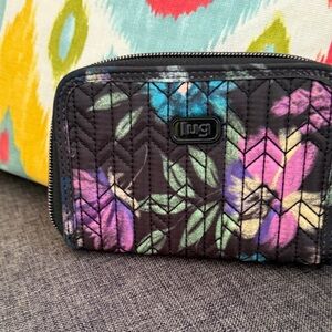Lug Multicolor Quilted Wallet nylon floral rodeo